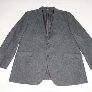 MADE Cam Newton Men's Sport Coat Size 48 Regular Gray Wool Blend Blazer 48R